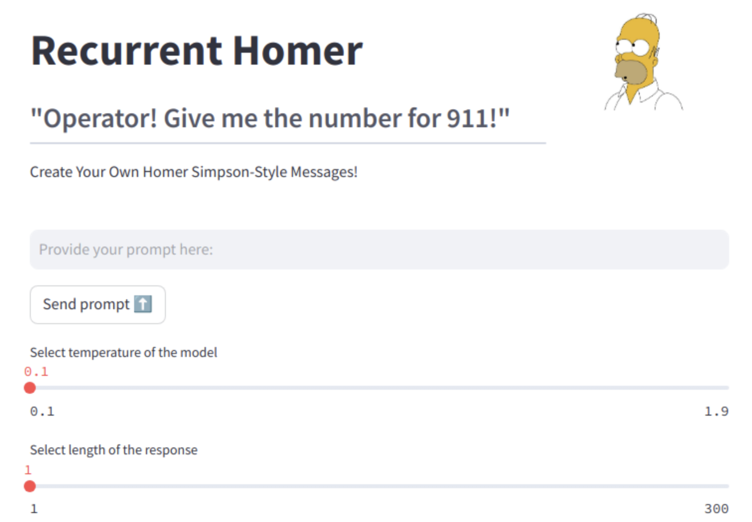 Recurrent Homer